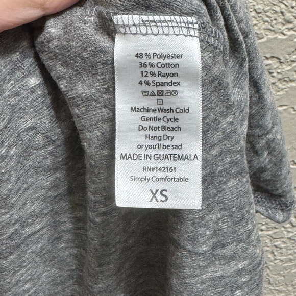 LuLaRoe Nicole Dress XS Gray Mint Trim NWT Fit & Flare - Picture 7 of 7